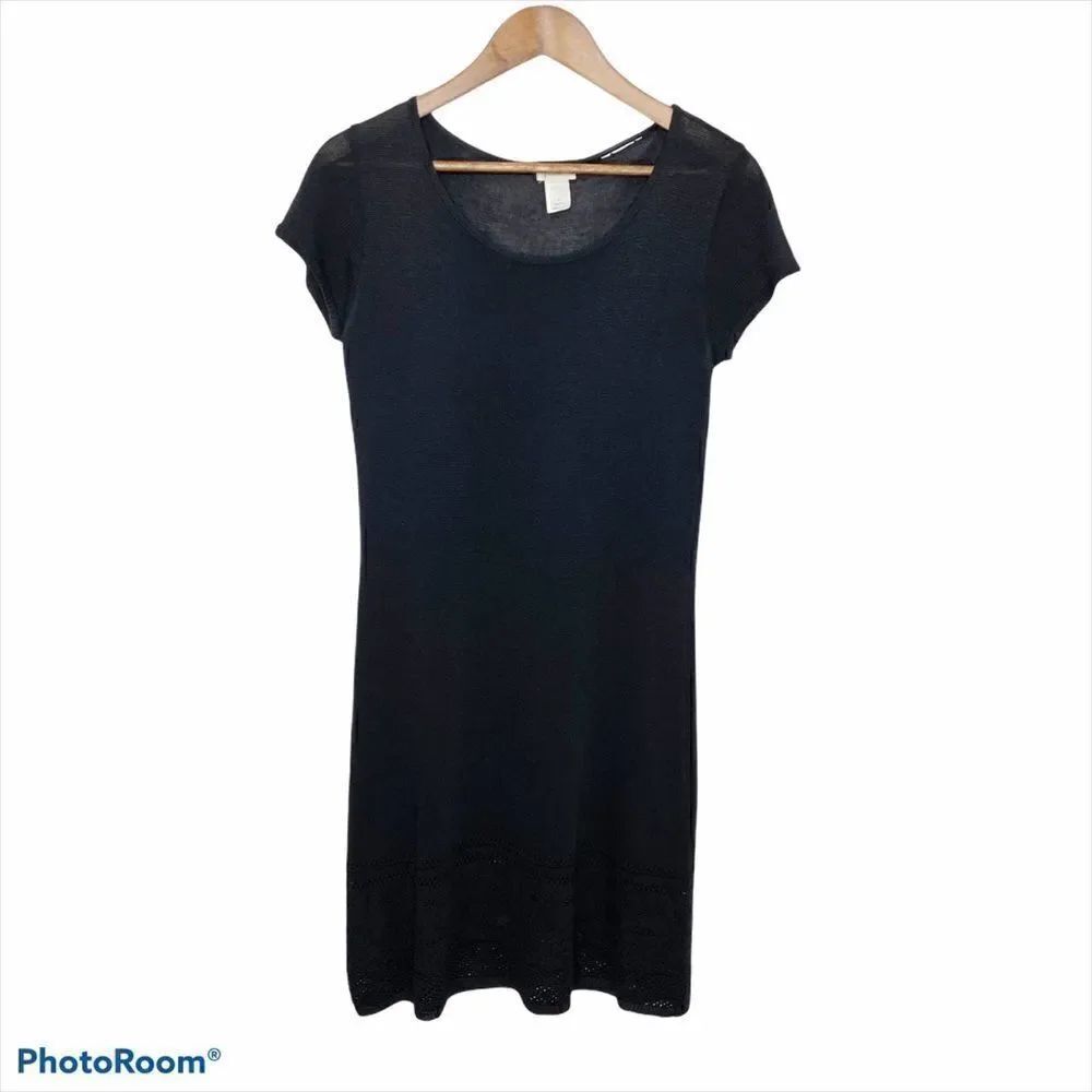 J. Crew Knit Semi Sheer Short Sleeve Dress Small